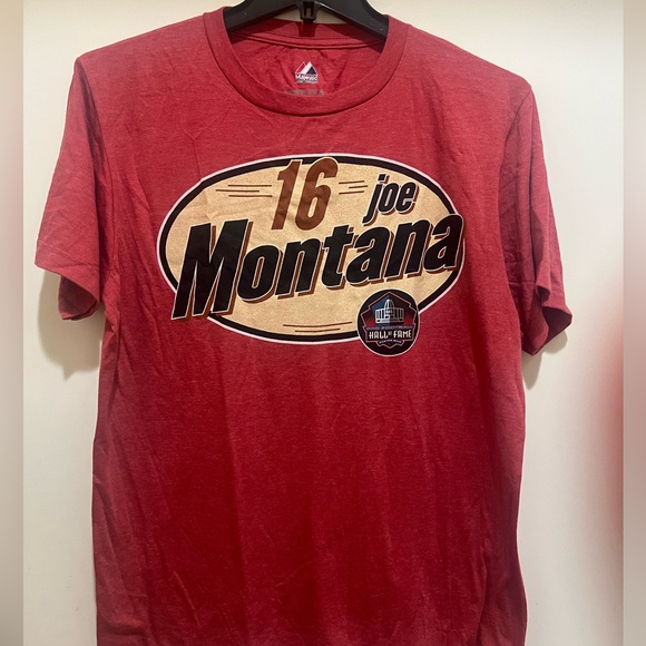 San Francisco 49ers Joe Montana #16 HALL OF FAME T-Shirt Vintage, NFL Lic - New - Picture 1 of 6